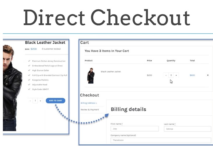 Skip add to card and Direct Checkout in eCommerce