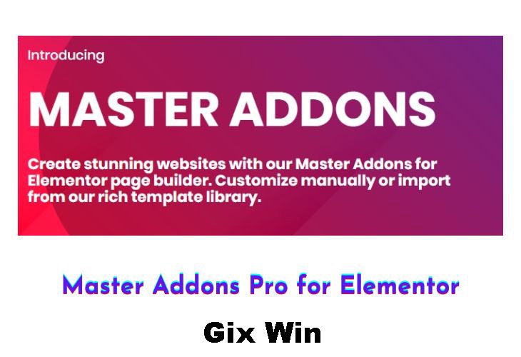 Free Download Master Addons Pro for Elementor