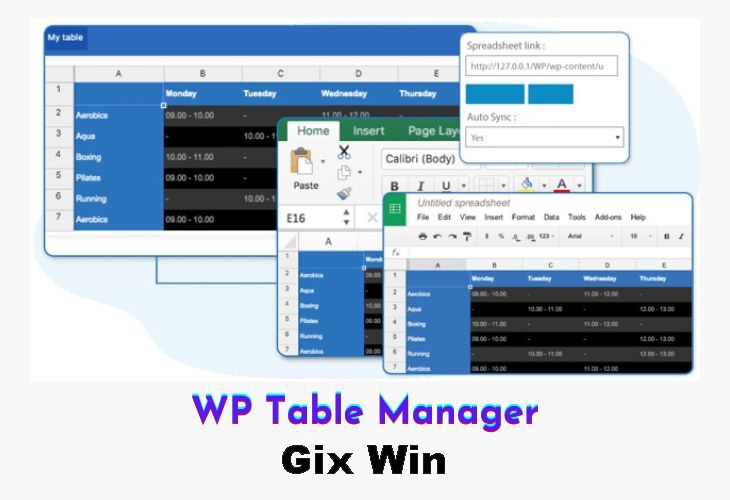 Free Download WP Table Manager