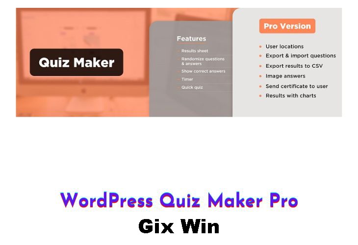 Free Download WordPress Quiz Maker Pro