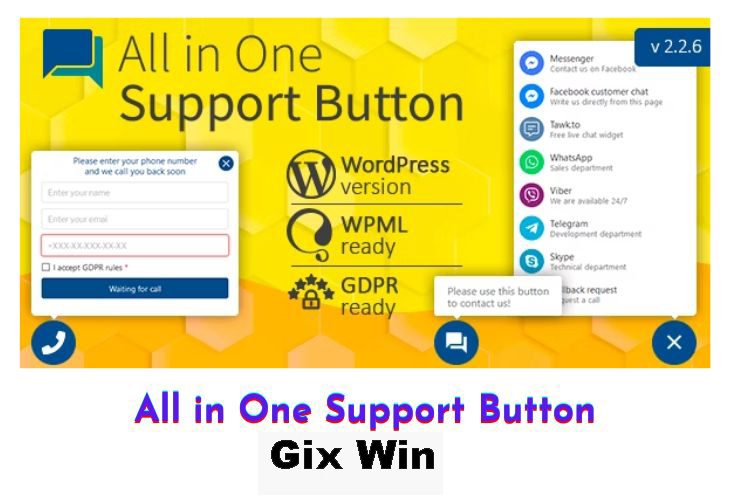 Free Download All in One Support Button