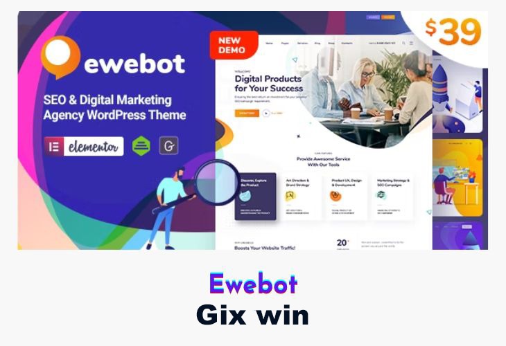 Ewebot v3.1.1 WordPress Theme